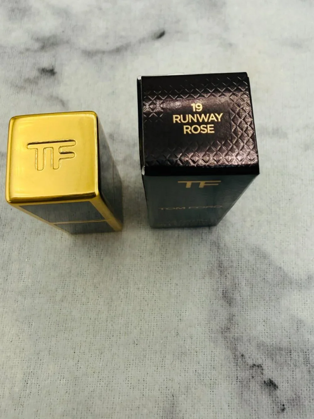 Tom Ford Beauty Gift Set-Lip Color 19 Runway Rose Rich,Travel Size-2pc-BOXED-NEW